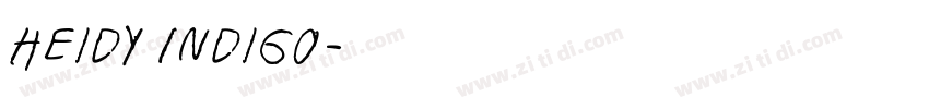 Heidy Indigo字体字体转换
